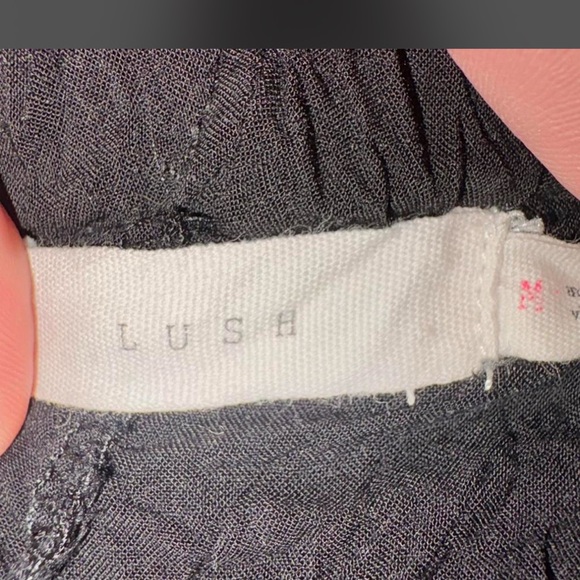 Lush Black Wide-Leg Open Leg Slits ~ - Picture 2 of 2